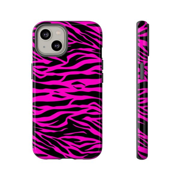 Pink Phone Case Tough Tiger Print - Image 22