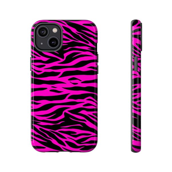 Pink Phone Case Tough Tiger Print - Image 24