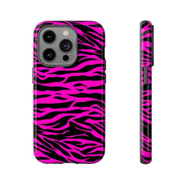 Pink Phone Case Tough Tiger Print - Image 23