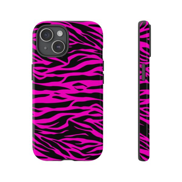 Pink Phone Case Tough Tiger Print - Image 31