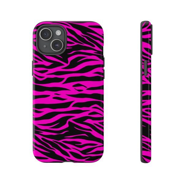 Pink Phone Case Tough Tiger Print - Image 32