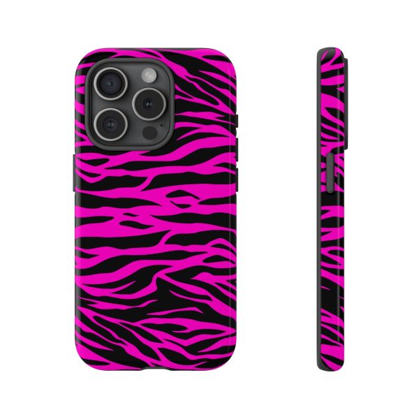 Pink Phone Case Tough Tiger Print - Image 33