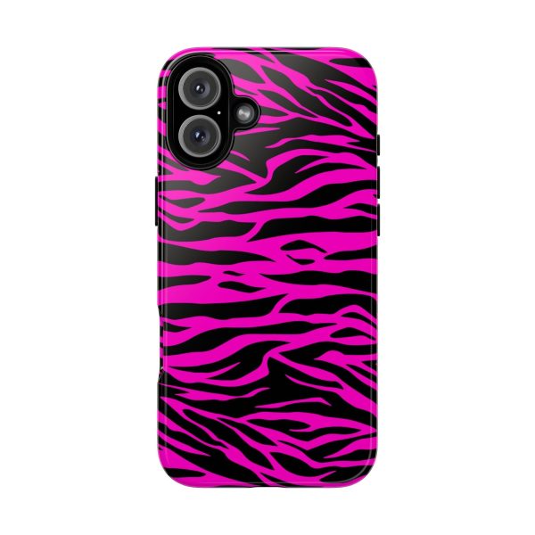 Pink Phone Case Tough Tiger Print - Image 41