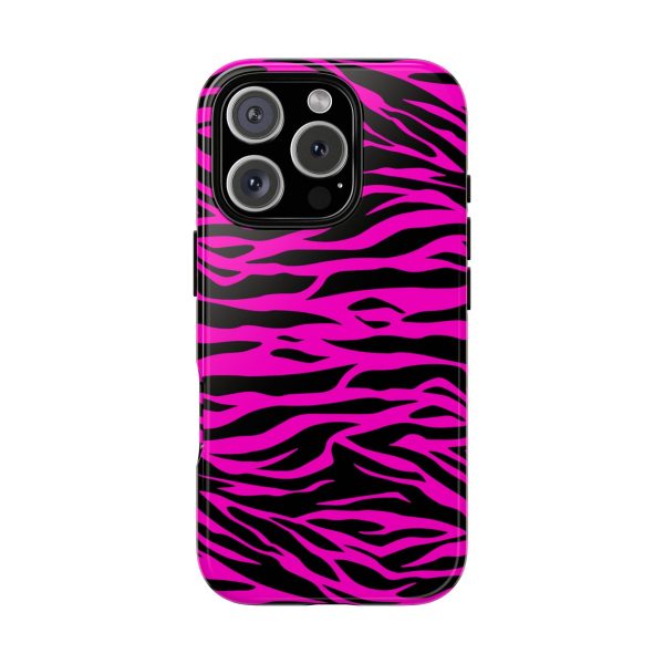 Pink Phone Case Tough Tiger Print - Image 42