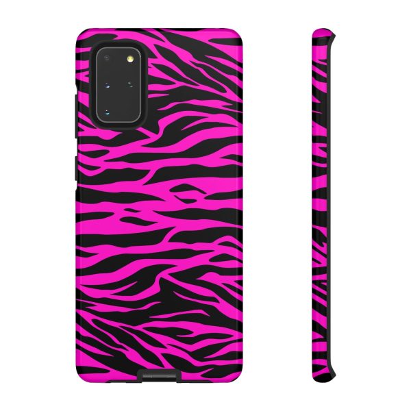 Pink Phone Case Tough Tiger Print - Image 3