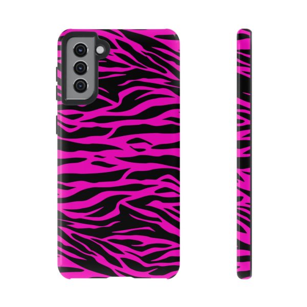 Pink Phone Case Tough Tiger Print - Image 13