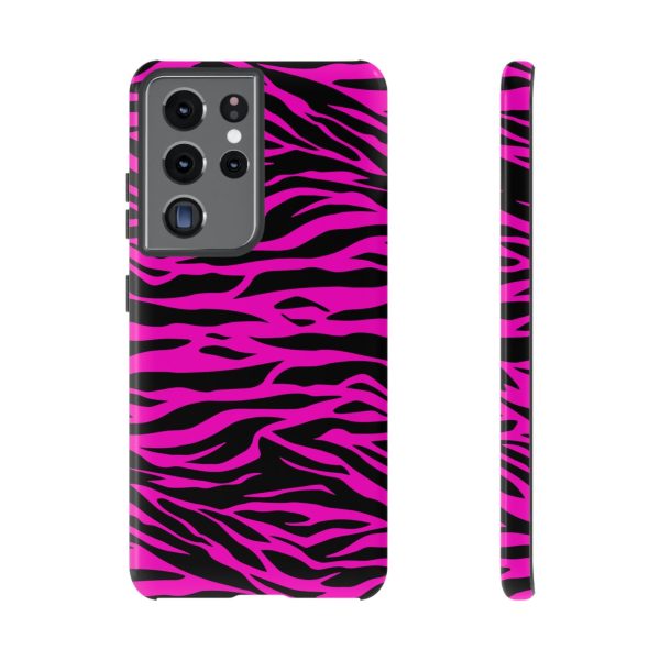 Pink Phone Case Tough Tiger Print - Image 14