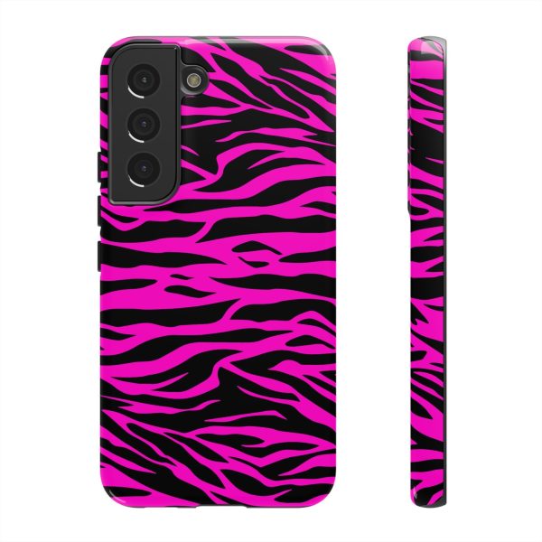 Pink Phone Case Tough Tiger Print - Image 19