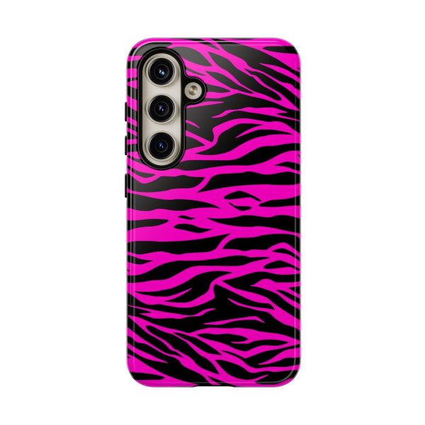 Pink Phone Case Tough Tiger Print - Image 35