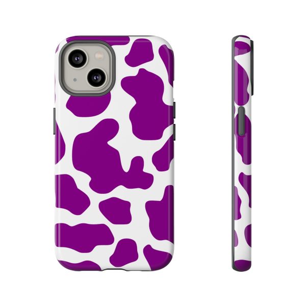 Purple Cow print phone Case iPhone Samsung Google - Image 22