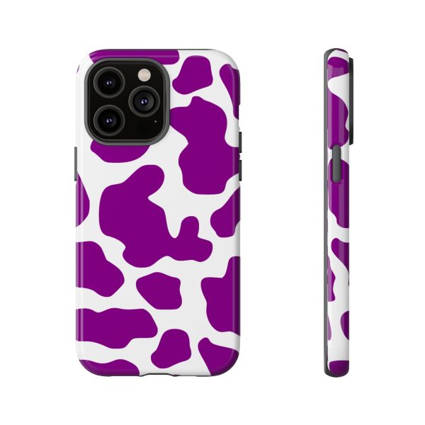 Purple Cow print phone Case iPhone Samsung Google - Image 25