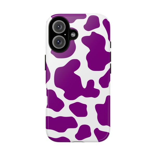 Purple Cow print phone Case iPhone Samsung Google - Image 40