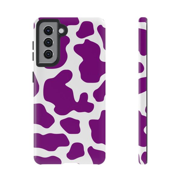 Purple Cow print phone Case iPhone Samsung Google - Image 12