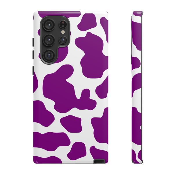 Purple Cow print phone Case iPhone Samsung Google - Image 21