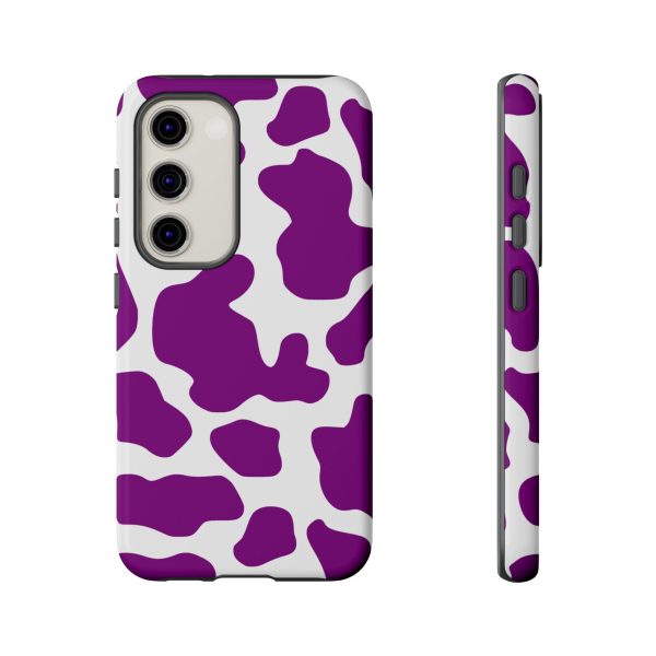 Purple Cow print phone Case iPhone Samsung Google - Image 26