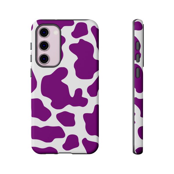 Purple Cow print phone Case iPhone Samsung Google - Image 27