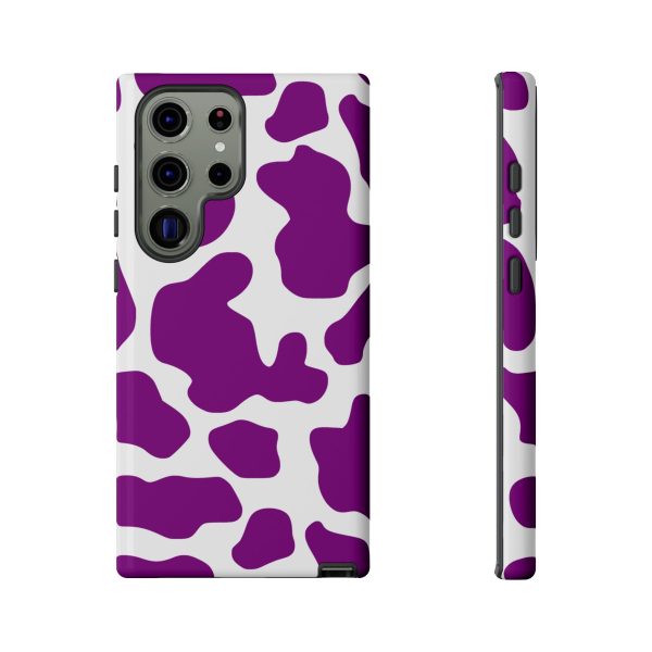 Purple Cow print phone Case iPhone Samsung Google - Image 28