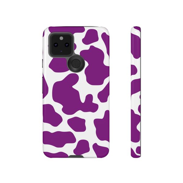 Purple Cow print phone Case iPhone Samsung Google - Image 15