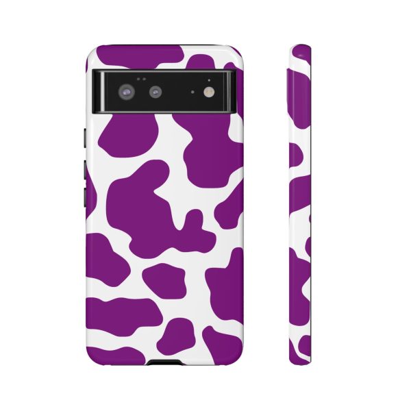 Purple Cow print phone Case iPhone Samsung Google - Image 16