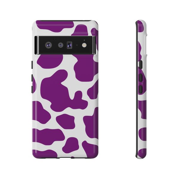 Purple Cow print phone Case iPhone Samsung Google - Image 30