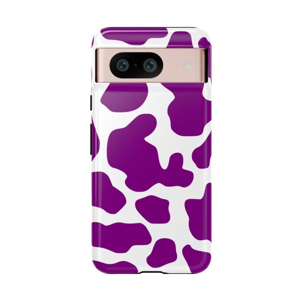 Purple Cow print phone Case iPhone Samsung Google - Image 39