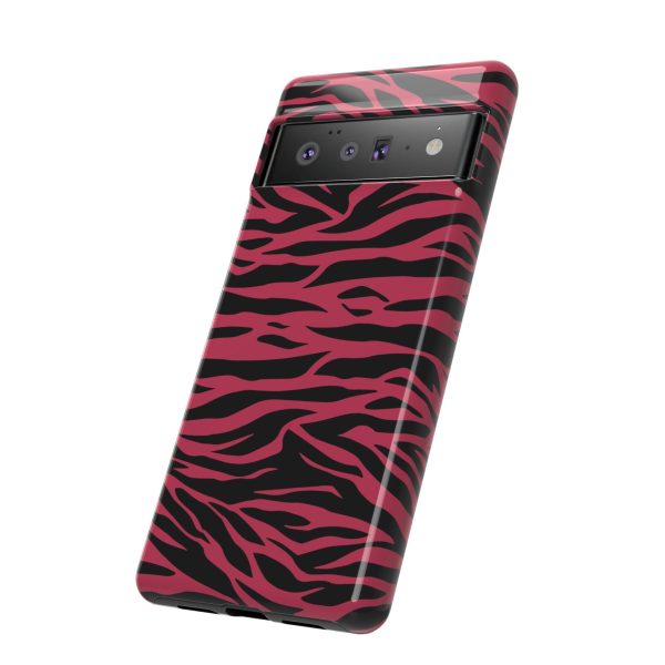 Viva Magenta Cute Wild Tiger Print Pattern Tough Phone Case - Image 52