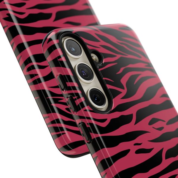 Viva Magenta Cute Wild Tiger Print Pattern Tough Phone Case - Image 54