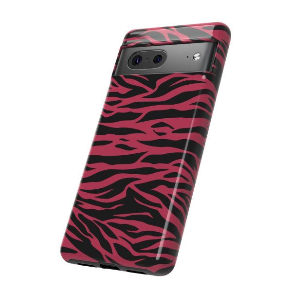 Viva Magenta Cute Wild Tiger Print Pattern Tough Phone Case - Image 51