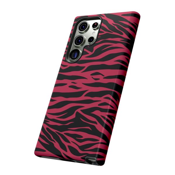 Viva Magenta Cute Wild Tiger Print Pattern Tough Phone Case - Image 50