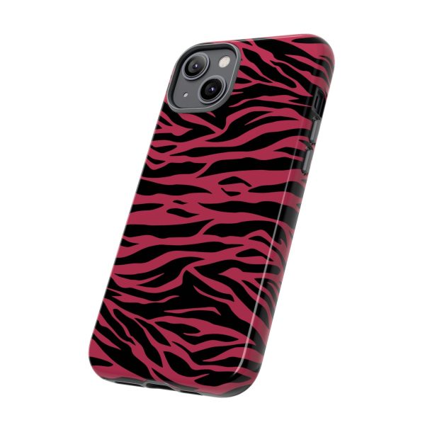 Viva Magenta Cute Wild Tiger Print Pattern Tough Phone Case - Image 46