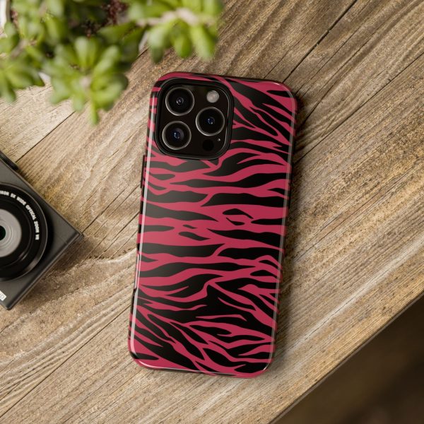 Viva Magenta Cute Wild Tiger Print Pattern Tough Phone Case - Image 69