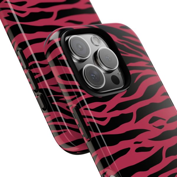 Viva Magenta Cute Wild Tiger Print Pattern Tough Phone Case - Image 64