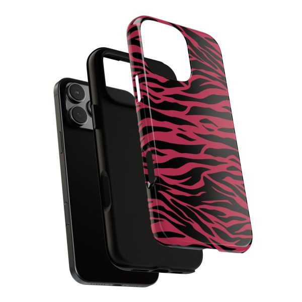 Viva Magenta Cute Wild Tiger Print Pattern Tough Phone Case - Image 68