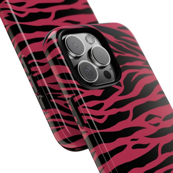 Viva Magenta Cute Wild Tiger Print Pattern Tough Phone Case - Image 67