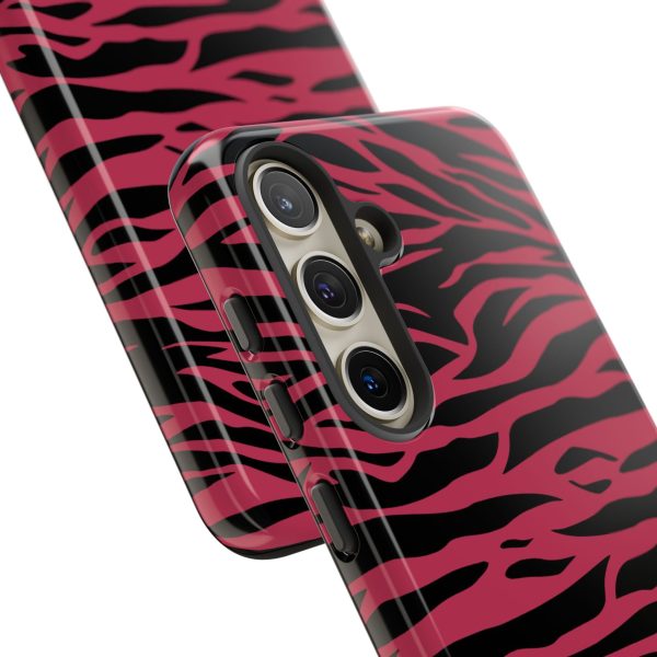 Viva Magenta Cute Wild Tiger Print Pattern Tough Phone Case - Image 53