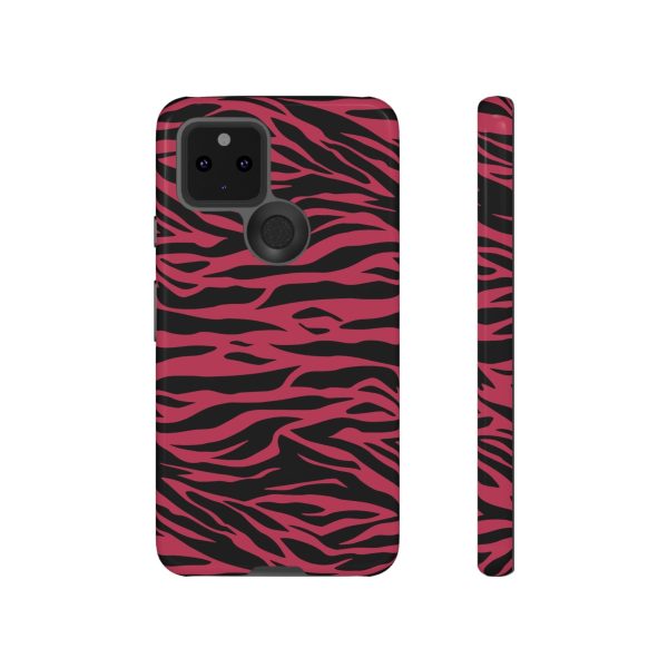 Viva Magenta Cute Wild Tiger Print Pattern Tough Phone Case - Image 15