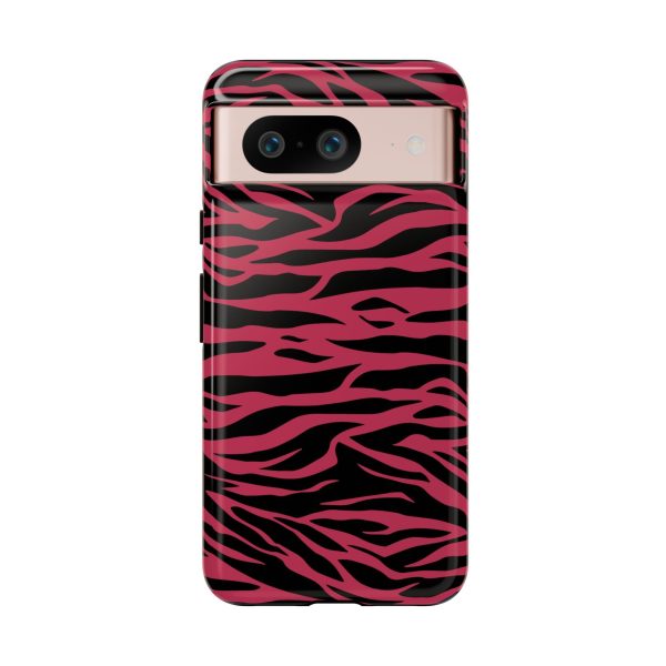 Viva Magenta Cute Wild Tiger Print Pattern Tough Phone Case - Image 39