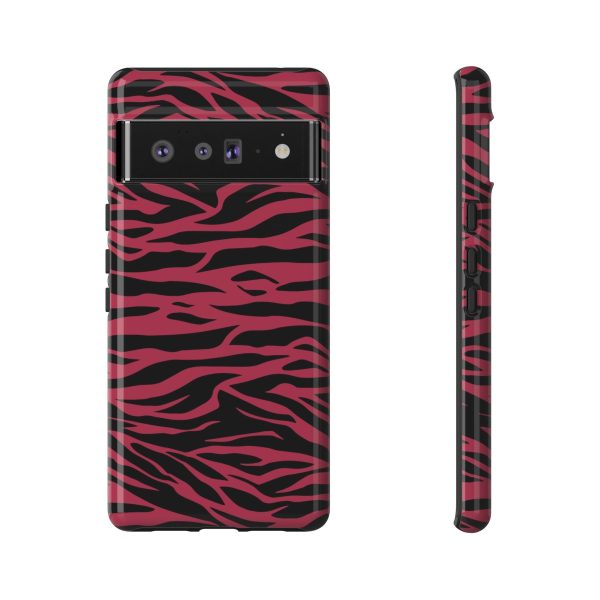 Viva Magenta Cute Wild Tiger Print Pattern Tough Phone Case - Image 30