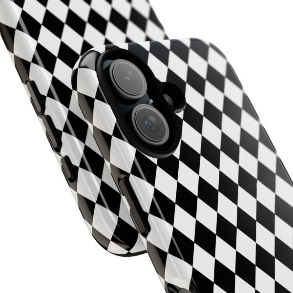 White and Black Dimond Tough phone Case Cover | iPhone | Google | Samsung - Image 58