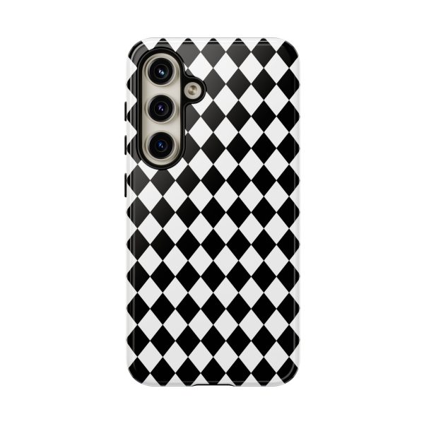 White and Black Dimond Tough phone Case Cover | iPhone | Google | Samsung - Image 35