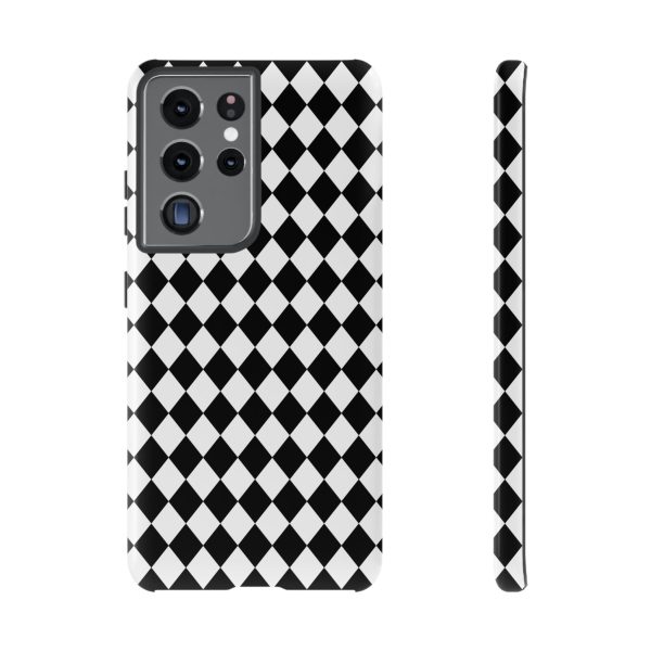 White and Black Dimond Tough phone Case Cover | iPhone | Google | Samsung - Image 14