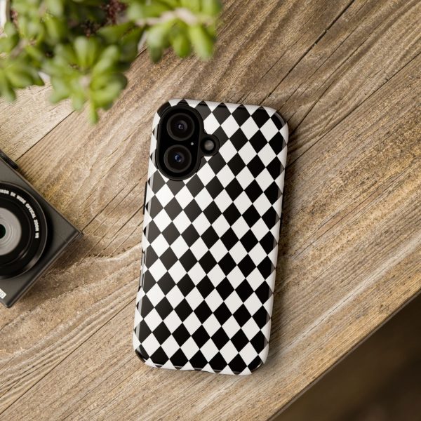 White and Black Dimond Tough phone Case Cover | iPhone | Google | Samsung - Image 60