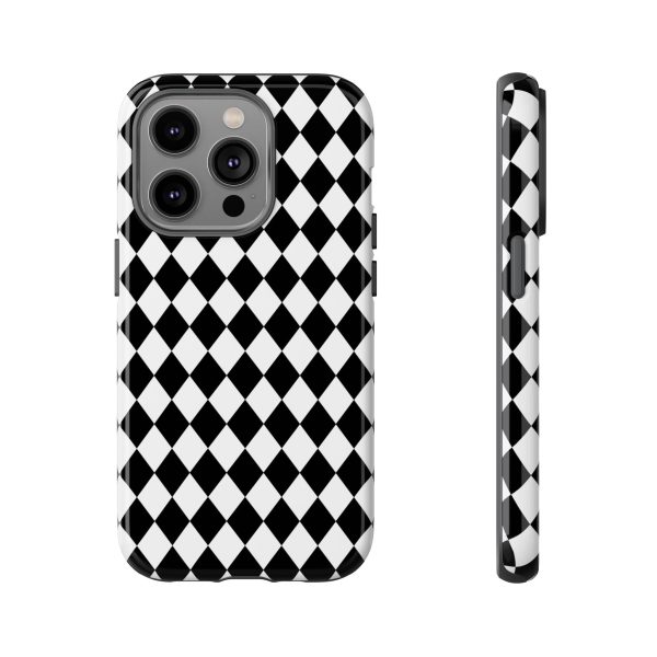 White and Black Dimond Tough phone Case Cover | iPhone | Google | Samsung - Image 23