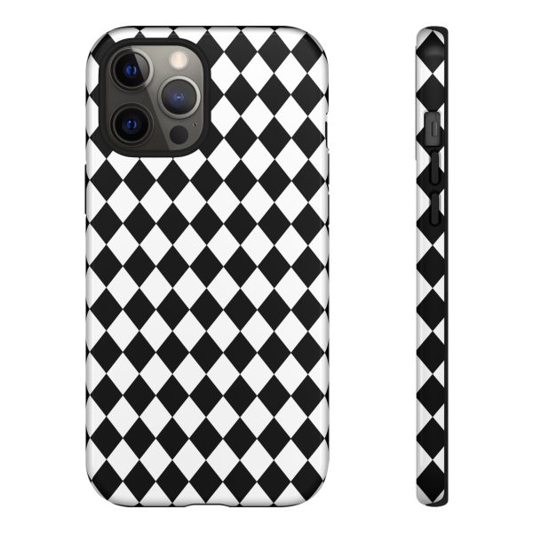 White and Black Dimond Tough phone Case Cover | iPhone | Google | Samsung - Image 7