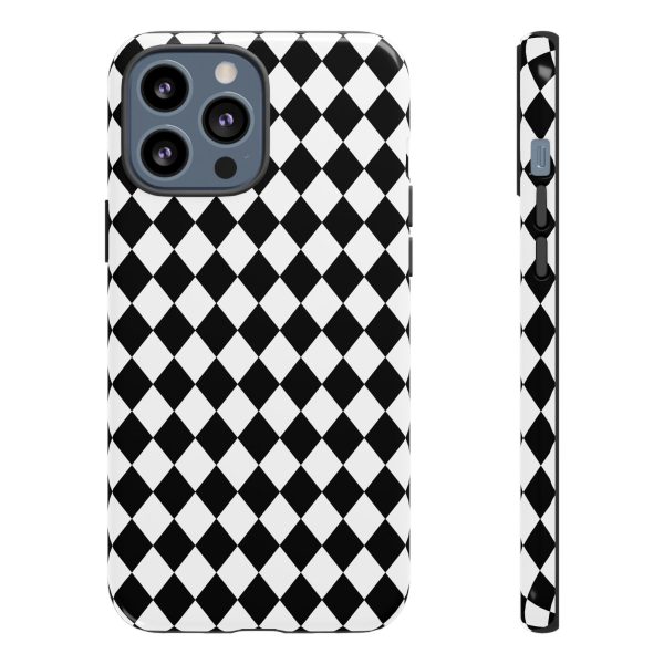 White and Black Dimond Tough phone Case Cover | iPhone | Google | Samsung - Image 11