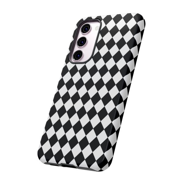 White and Black Dimond Tough phone Case Cover | iPhone | Google | Samsung - Image 49