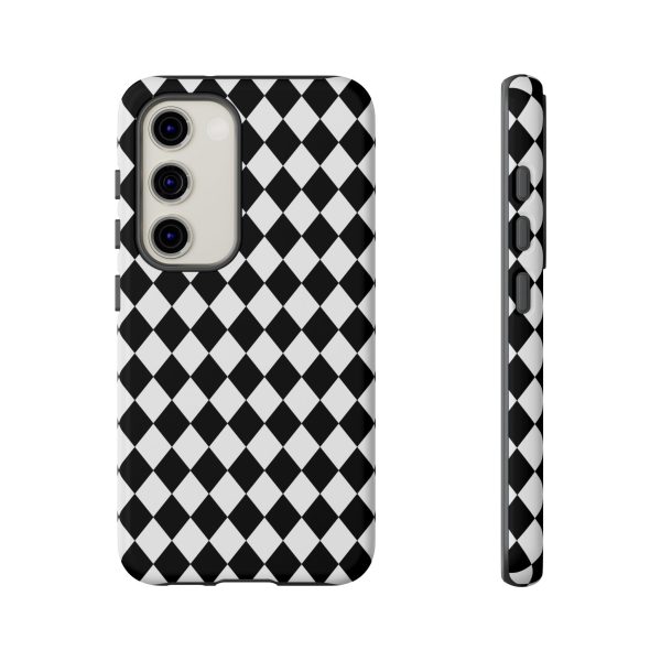 White and Black Dimond Tough phone Case Cover | iPhone | Google | Samsung - Image 26