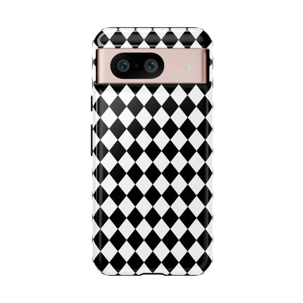 White and Black Dimond Tough phone Case Cover | iPhone | Google | Samsung - Image 39