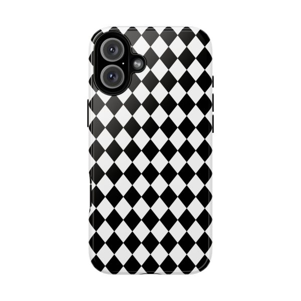 White and Black Dimond Tough phone Case Cover | iPhone | Google | Samsung - Image 41