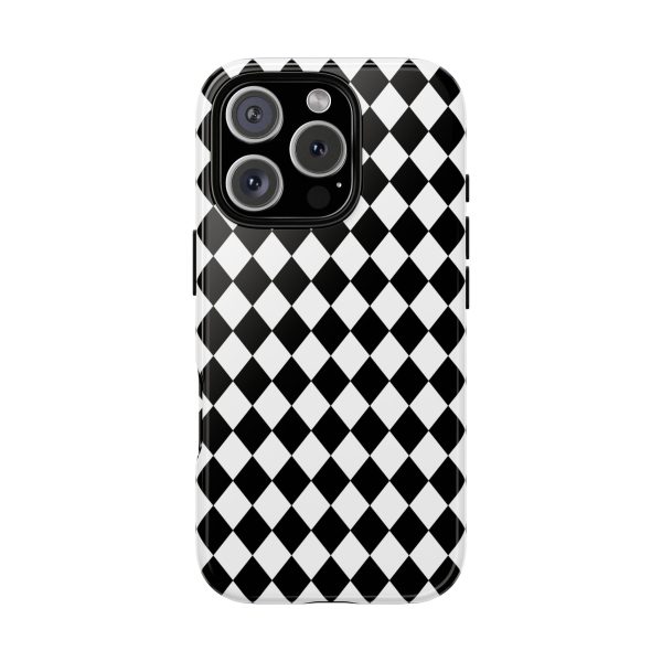 White and Black Dimond Tough phone Case Cover | iPhone | Google | Samsung - Image 42